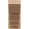 Ekena Millwork 8-in W x 16-in D x 16-in H Balboa Slat Rough Cedar Woodgrain TimberThane Outlooker, Primed Tan OUTUR080X16X16BOA24RCPR - alternate 2